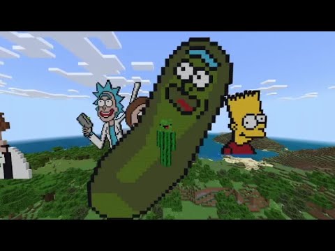 I made Pickle Rick in Minecraft!