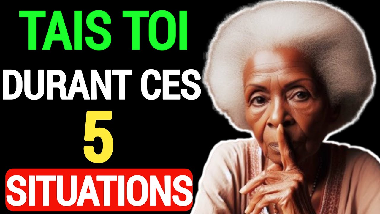 Conseil à Revoir : 5 Situation où tu dois absolument garder le Silence ! IMPORTANT