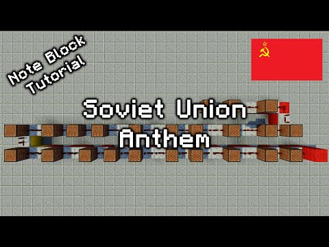 Soviet Union Anthem - Minecraft Note Block Tutorial