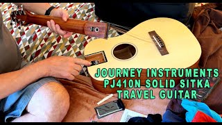 Video thumbnail for Journey Instruments “Puddle Jumper” Removable Neck, Solid Sitka Top, Acoustic Guitar Review by Steven Parente