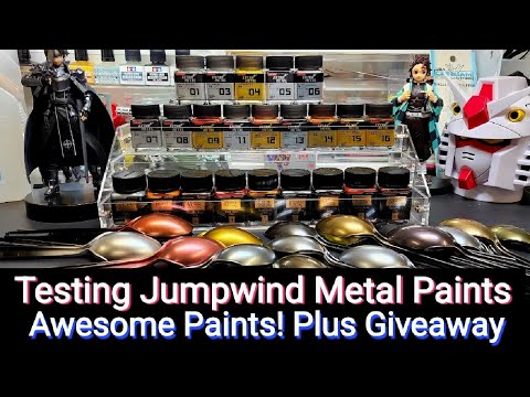 Testing Jumpwind Metal Paints - Awesome !! Plus Gundam Give-Away