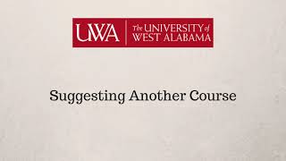 UWA Self Service:  Advising