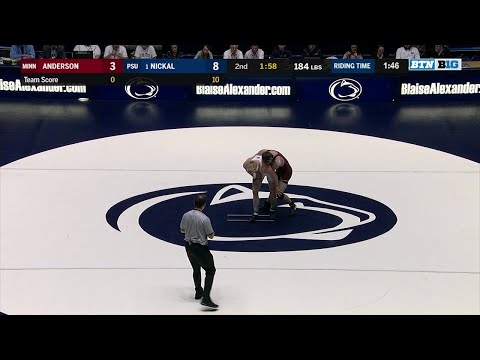 Big Ten Wrestling: 184 LBs - Minnesota's Dylan Anderson vs. Penn State's Bo Nickal