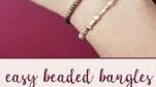 How to make simple beaded bangles for beginners l Bead making