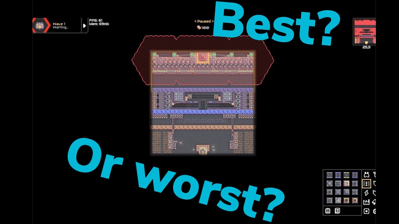 Mindustry Time-lapse, community map (Break Free)