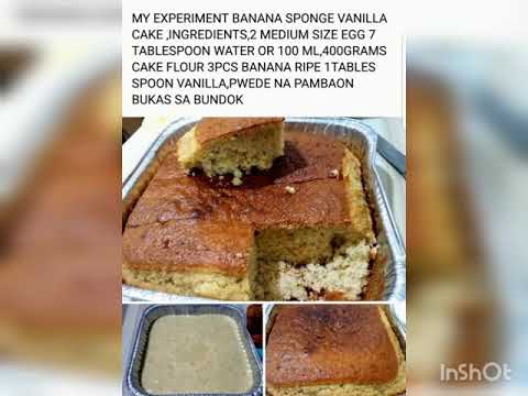 QUICK AND EASY MY BANANA VANILLA SPONGE CAKE