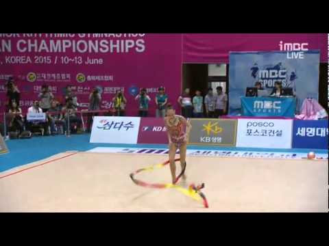 Sabina Ashirbayeva KAZ Ribbon AA Asian Championships DAY4