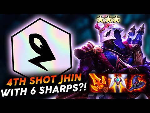 6 SHARPSHOOTERS JHIN 3 INSTA-KILLS EVERYTHING!! | Teamfight Tactics
