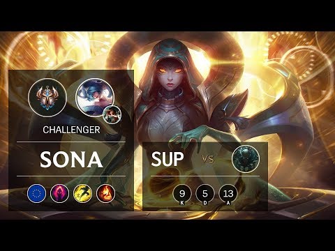 Sona Support vs Pyke - EUW Challenger Patch 10.2