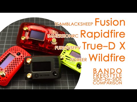 FPV goggle module comparison: TBS Fusion vs IRC Rapidfire vs Foxeer Wildfire vs FuriousFPV TrueD-X