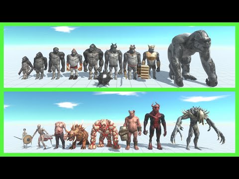 Mutant Primates VS Infernals -- Animal Revolt Battle Simulator