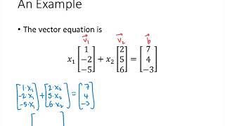 Linear Algebra - Lecture 7 - Linear Combinations and Vector Equations