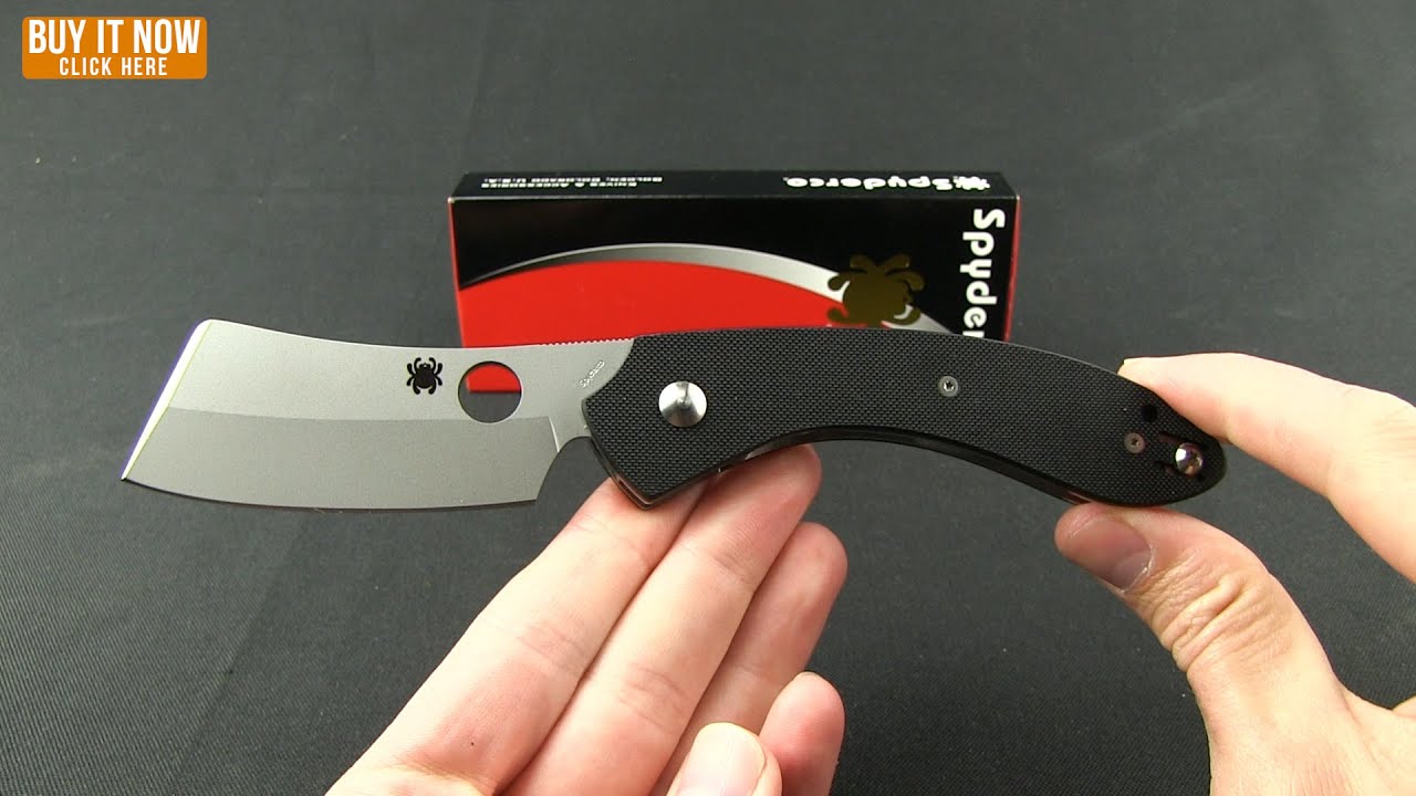 Spyderco Roc Cleaver Liner Lock Knife (3.1" Bead Blast) C177GP