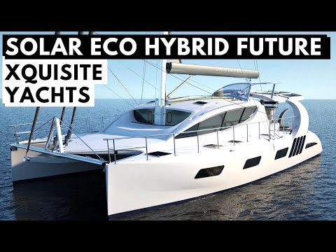 1,9 Mio. USD XQUISITE X5 PLUS KATAMARAN Yacht Tour & Solar Eco Hybrid Silent Boat Future