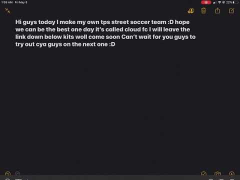 I MADE A TEAM CLOUD FC :D  LINK IN THE DESCRIPTION:D