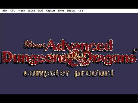 Eye of the Beholder Archives Silver Edition on DOSBox -X.