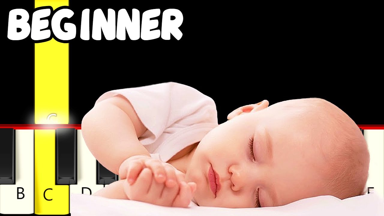 Brahms’ Lullaby - Fast and Slow (Easy) Piano Tutorial (Melody only) - Beginner