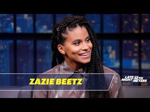Zazie Beetz Knitted a Hat for Her Cat