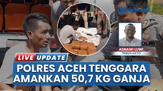 Aksi Gerak Cepat Sat Intelkam Polres Aceh Tenggara, Sukses Gagalkan Peredaran 50,7 Kg Ganja