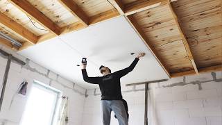 Hacks for installing Drywall yourself | Building a House ►9