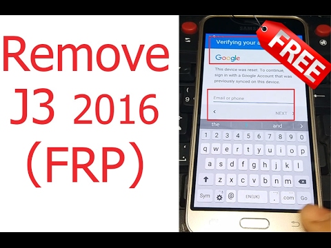 (100% FREE) Remove/Delete Google Account Lock Galaxy J3 2016 (FRP Bypass) without Box ᴴᴰ
