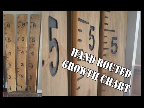 How to make a Child Growth Chart Ruler - Using a Router