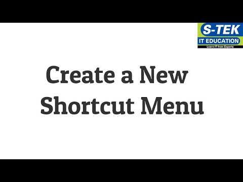 Ms Excel-Create a New Shortcut Menu