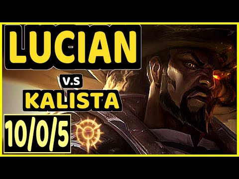 ZVEN (LUCIAN) vs KALISTA - 10/0/5 KDA BOTTOM ADC CHALLENGER GAMEPLAY - NA