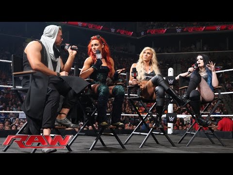 "Miz TV" with PaigeCharlotteBecky: Raw, Aug. 24, 2015