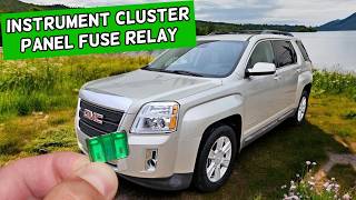 GMC TERRAIN Instrument Cluster Panel Gauges Fuse Relay Location Replacement 2010 2011 2012 2013 2014