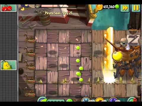 Plants vs Zombies 2 Epic Hack : Pirate Seas' Dr. Zomboss vs Nobody