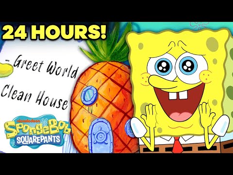 比基尼底24小時：在海綿寶寶的菠蘿屋！?? (24 Hours in Bikini Bottom: at SpongeBob's Pineapple House! ?)