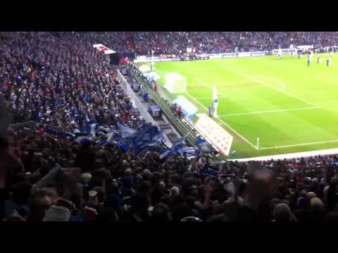 Schalke-HSV 15.01.2011 Gästeblock Support