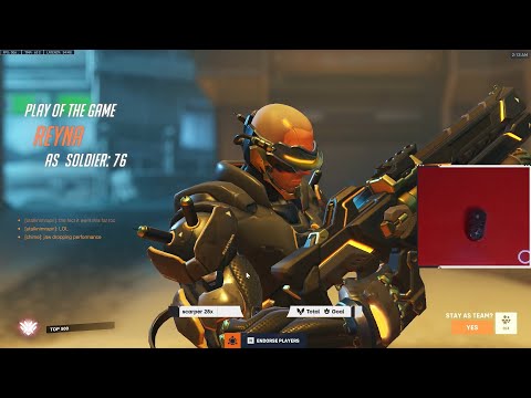 THIS IS WHAT 3000+ HOURS OF HITSCAN LOOKS LIKE! POTG! GALE SOLDIER 76 OVERWATCH 2 SEASON 5 TOP 500