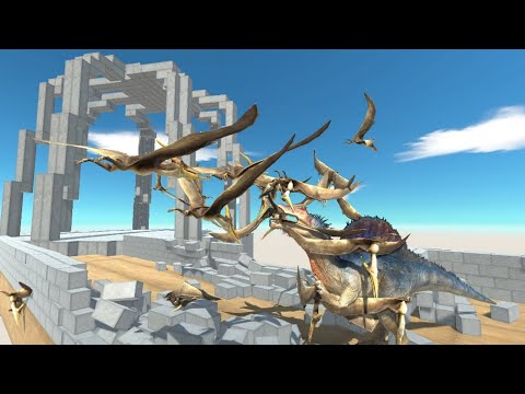 Sky of PTERANODON Army from Cage vs ALL UNITS Animal Revolt Battle Simulator