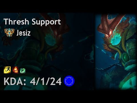 Thresh Support vs Braum - Jesiz - EUW Challenger Patch 7.17