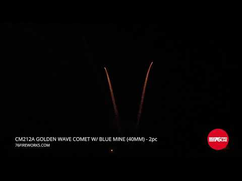CM212 Golden Wave Comet w/ Blue Mine - 40mm