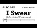I Swear Alto Sax Sheet Music Backing Track Play Along Partitura