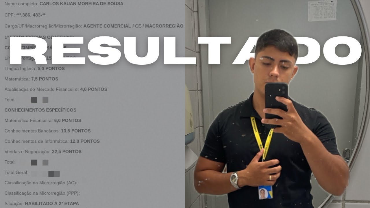 Minha Nota e Classificação como Aprovado no Concurso do Banco do Brasil em 2023!