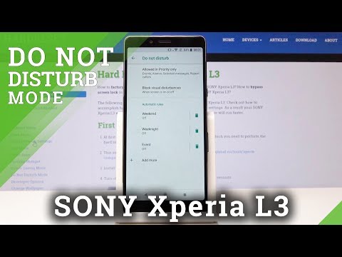 How to Enable Do Not Disturb Mode in SONY Xperia L3 – Silence Mode