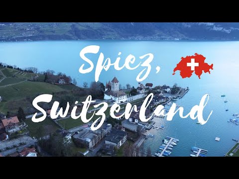 🚤 Spiez Castle, Lake Thun, Switzerland Drone Flight Video | World from Above