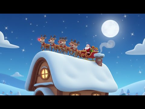 Renii lui Moș Crăciun 🎄- Cântec vesel pentru copii 😇 Cântece de Crăciun 🎄