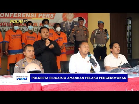 POLRESTA SIDOARJO AMANKAN PELAKU PENGEROYOKAN