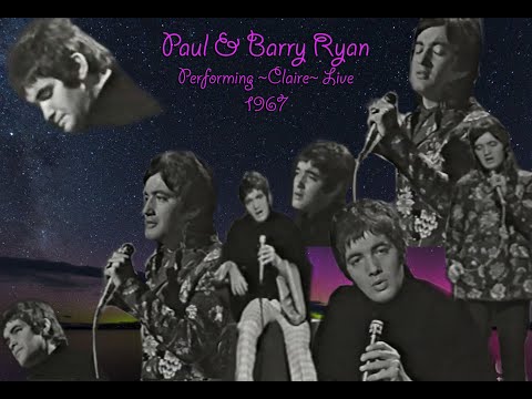 Paul & Barry Ryan Performing The Single~Claire~ Live On TV 1967 European Show (Spain) Black & White