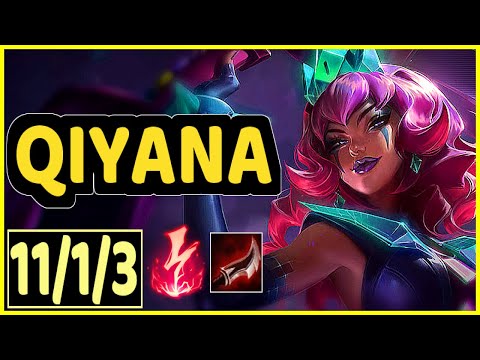REDMERCY (QIYANA) - 11/1/3 KDA GAMEPLAY - NA Ranked DIAMOND