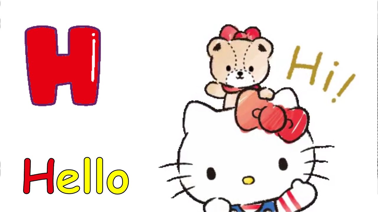 Kitty Says Hello! Phonics Song | Kiddiezone