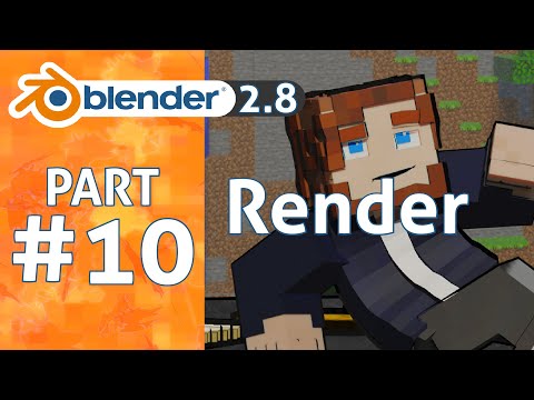 How to render in 1 minute | Blender 2.8 Minecraft Animation Tutorial #10