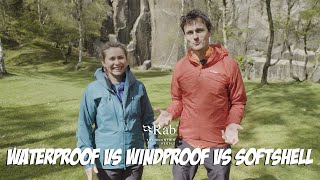 Waterproof vs Windproof vs Softshell and What To Buy | Rab G