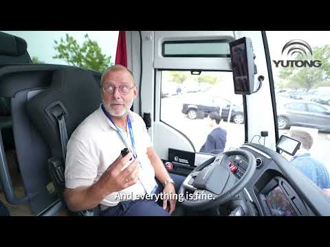 Yutong T12E at the Busworld Brussels.