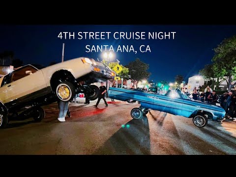 Live🔥 CRUISIN' 4TH STREET 😎 SANTA ANA, CA  #lowriders #santaana #420